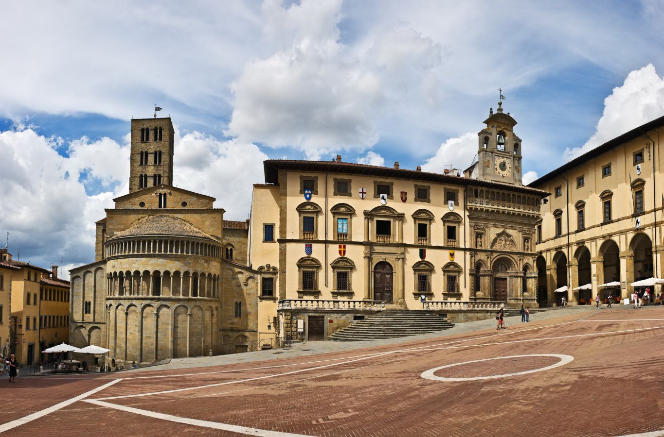 italia toscana arezzo piazza grande