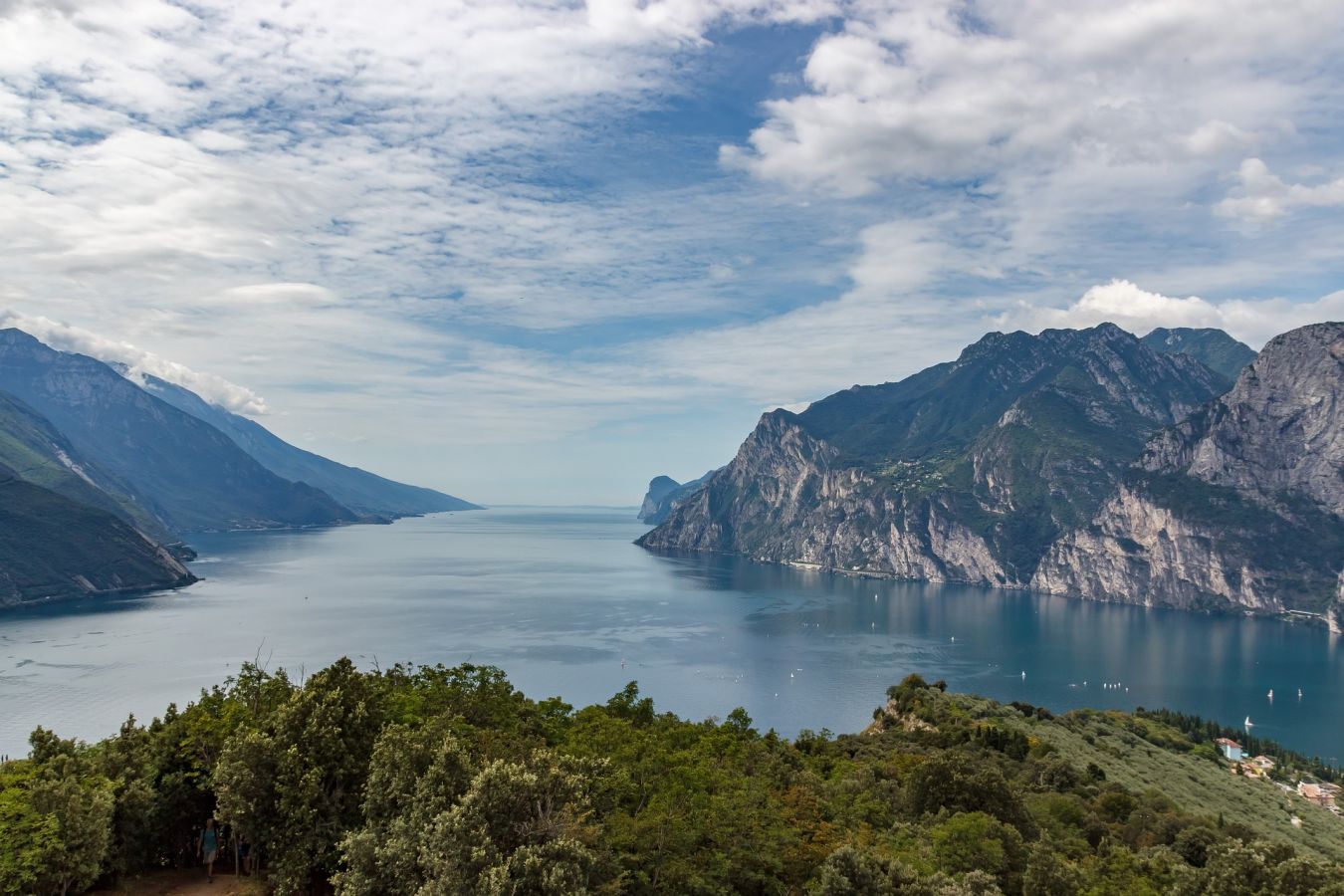 vista del lago di garda
