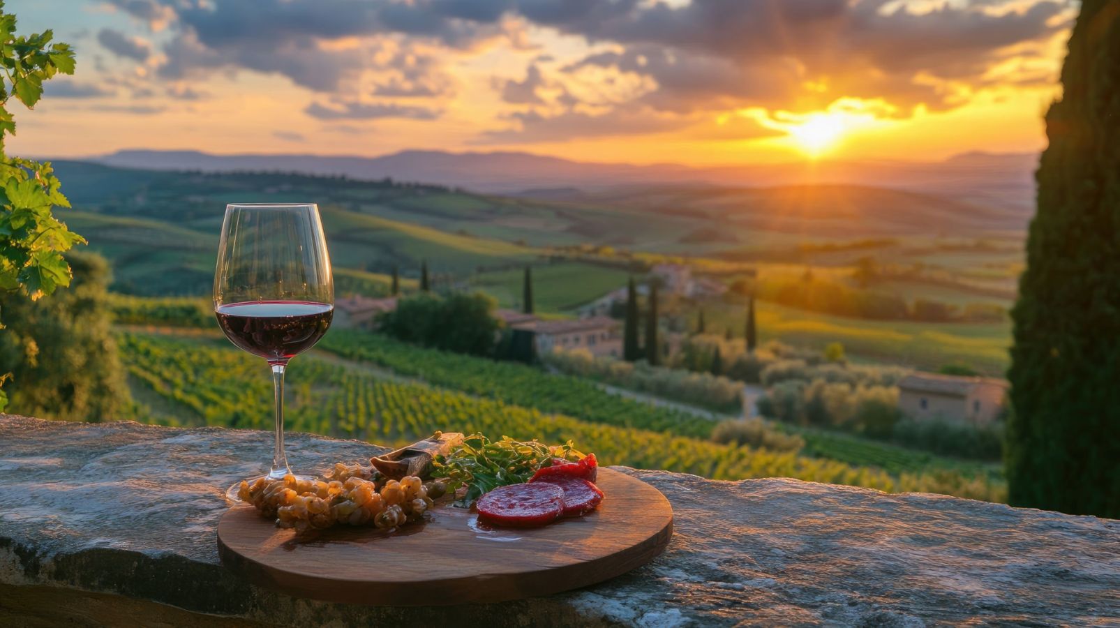 aperitivo sulle colline del chianti