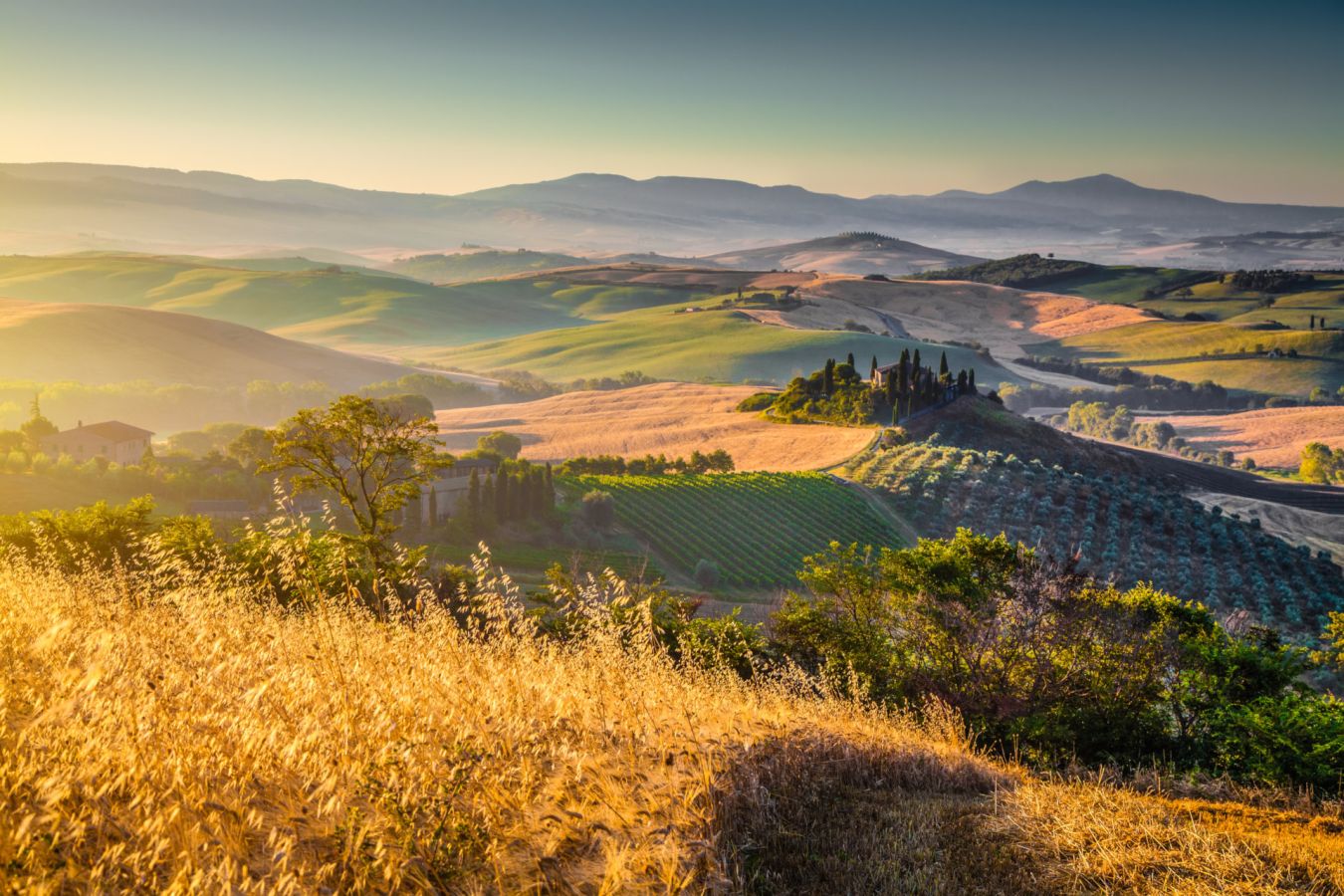 campagna val d'orcia, toscana