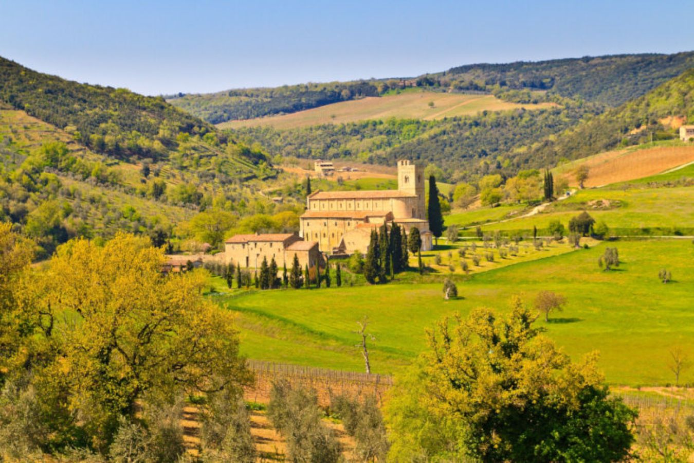 L'Abbazia di Sant'Antimo nei dintorni di Montalcino