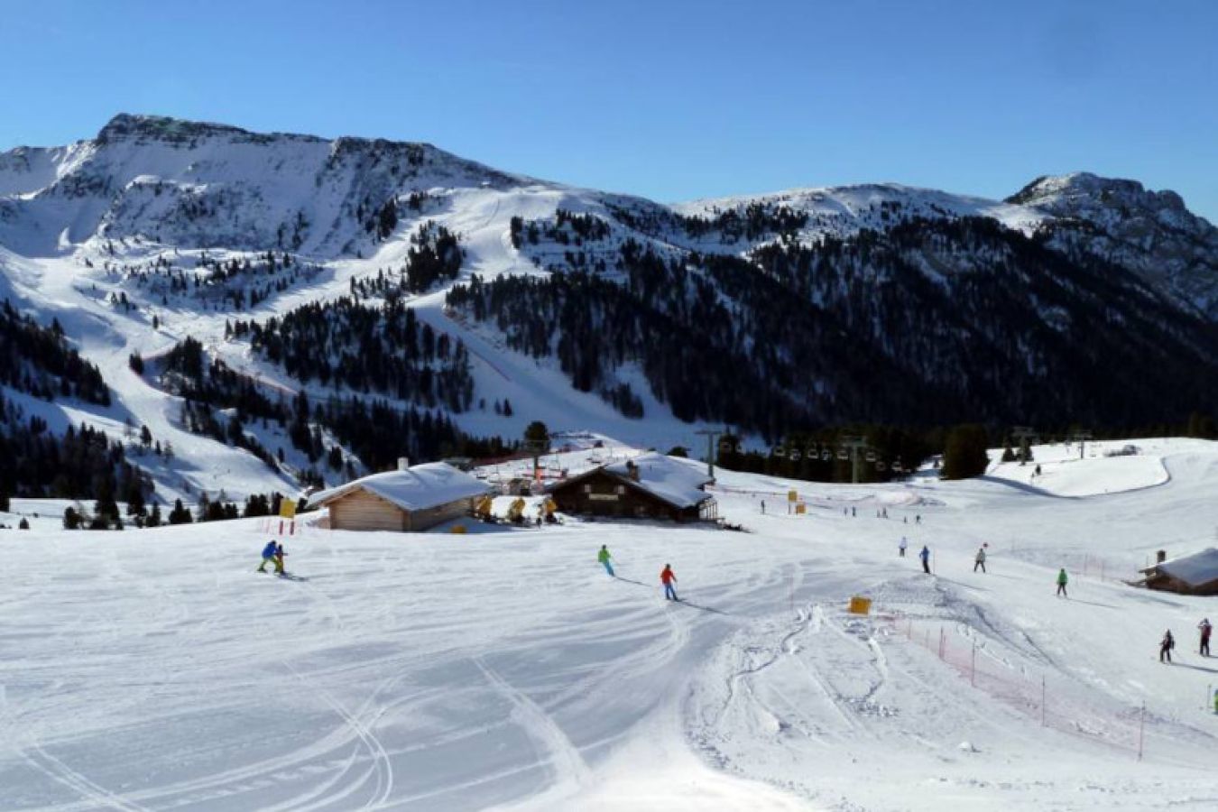 Il comprensorio sciistico Latemar tra la Val d'Ega e la Val di Fiemme