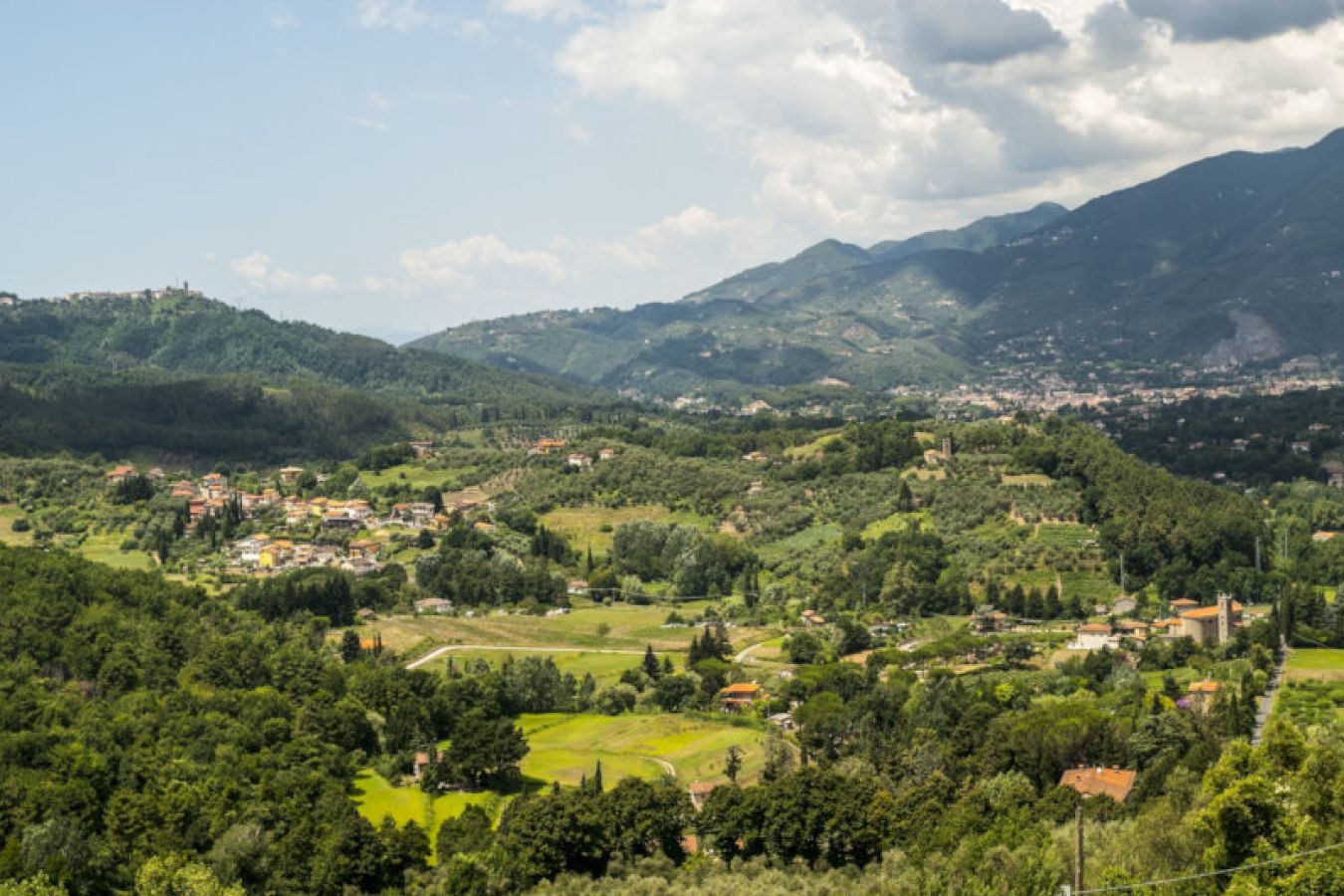 Paesaggio nei dintorni di Camaiore in Versilia