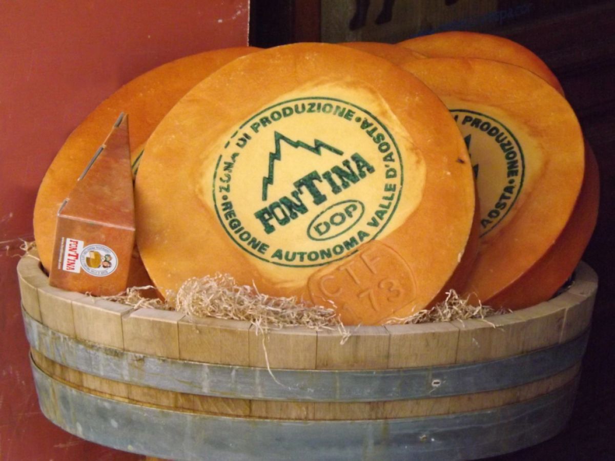 La famosa Fontina, vanto dell'enogastronomia valdostana