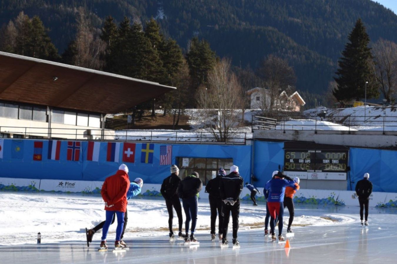Lo stadio del ghiaccio Ice Rink Pinè