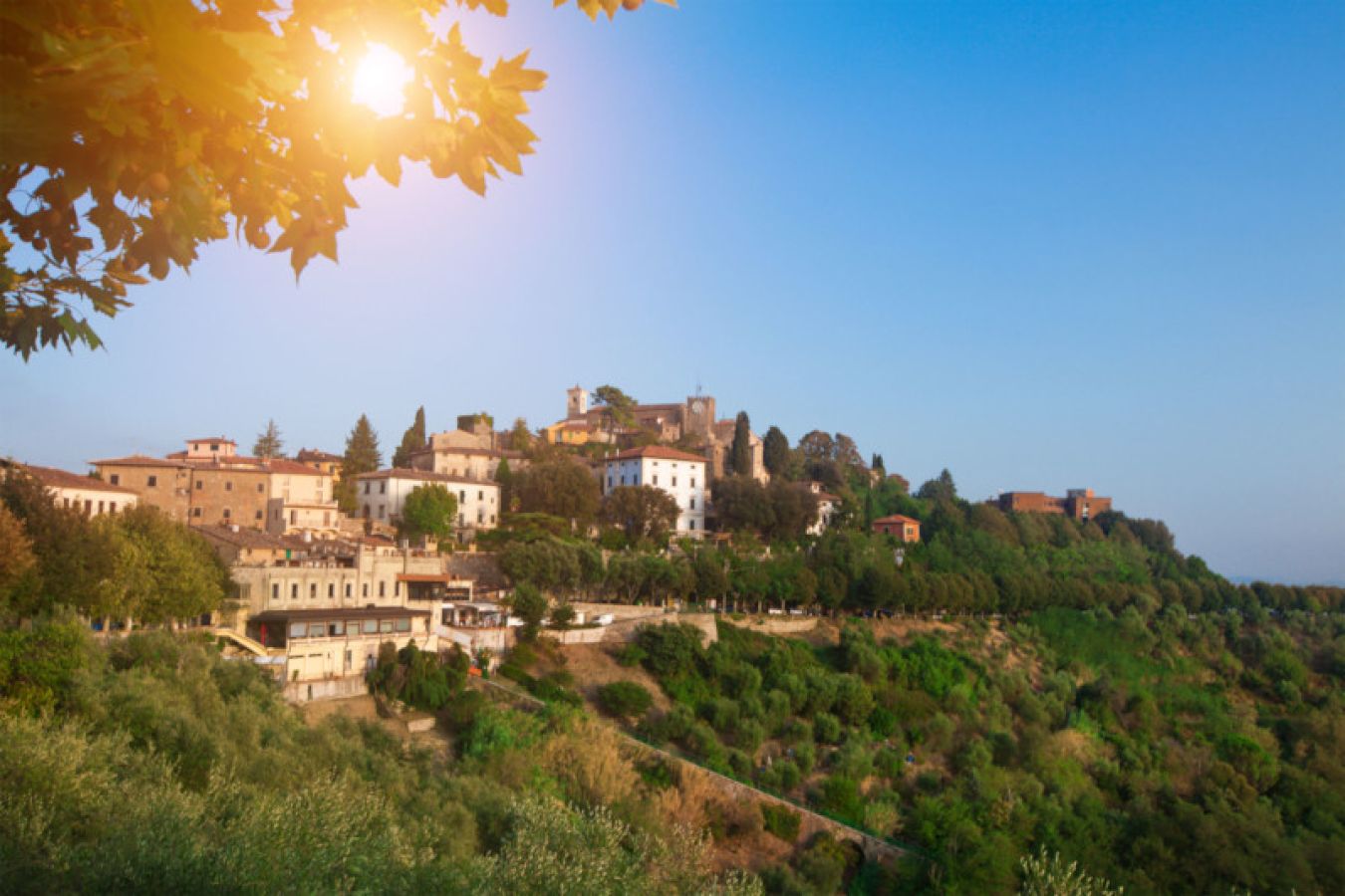 Il borgo medievale di Montecatini Alto, frazione del comune di Montecatini Terme