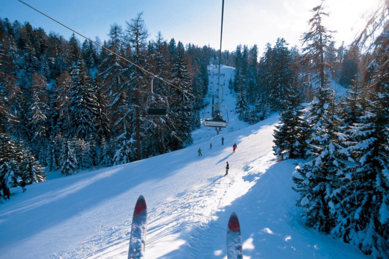 l'area sciistica di Passo Mendola in Val di Non
