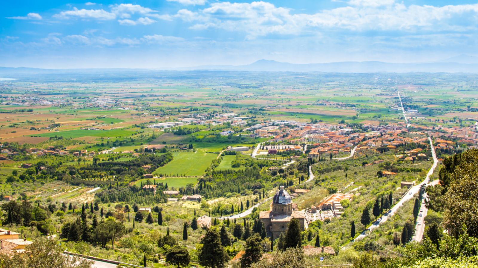 Vista panoramica della Val di Chiana
